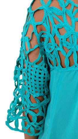 Made You Loop Dress, Teal