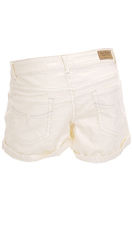 Ivory Denim Shorts