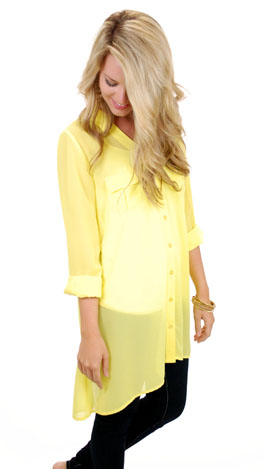 Jet Setter Tunic, Yellow