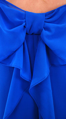 Bow Back Dress, Blue