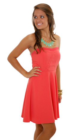 Oh My Darling Dress, Coral