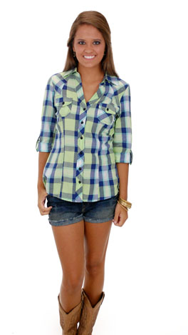 Gone Country Top, Lime