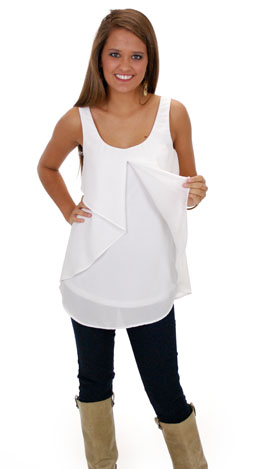Happy Hour Top, white