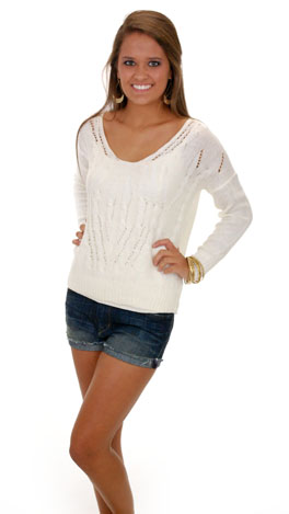 Tender Lovin Sweater, Winter White