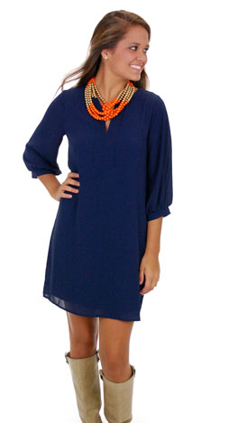 Classic Tunic Dress, Navy