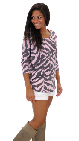 Lux Lounge Top, Pink