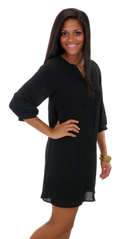 Classic Tunic Dress, Black
