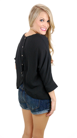 Back in Style Top, Black
