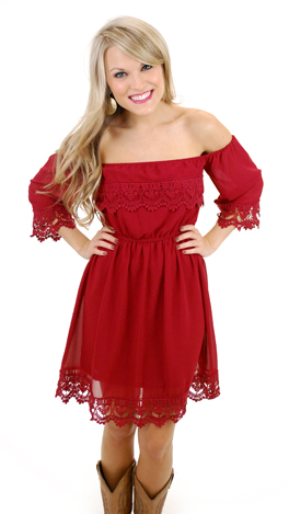 Listen to your Heart Dress, Cranberry