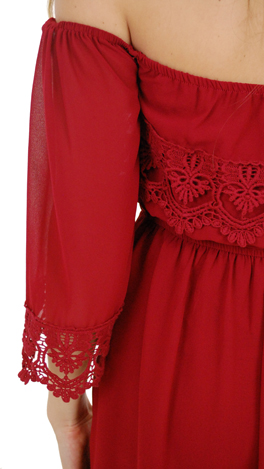 Listen to your Heart Dress, Cranberry