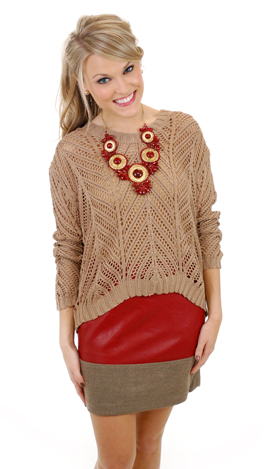 Leather Me Red Skirt
