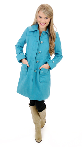 Dusty Turq Classic Coat