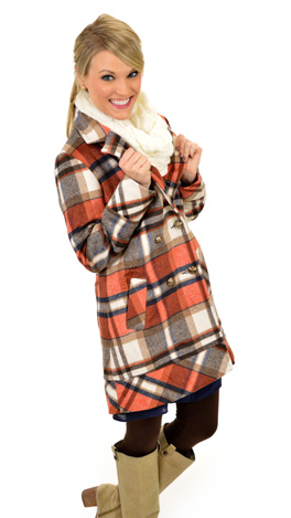 Plaid Addict Coat