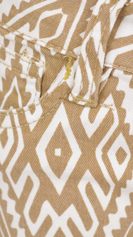 Fashion Packed Pants, Tan Print