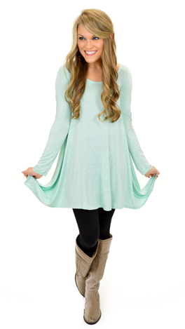 Taking Flight Tunic, Mint