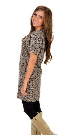 Caution Ahead Dress, Black