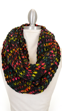 Black Rainbow Scarf