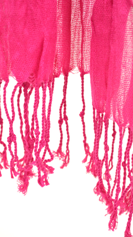 Hottie Pink Crinkle Scarf