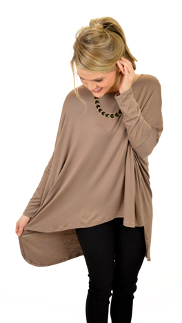 GLAM Box Tee, Taupe