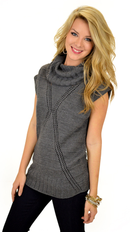 Rock and Roll Over Sweater, Charcoal