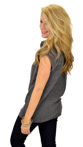 Rock and Roll Over Sweater, Charcoal