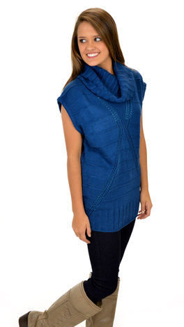 Rock and Roll Over Sweater, Teal