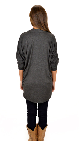 Comfort Zone Cardigan, Charcoal