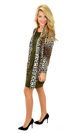 Long Leopard Cardi