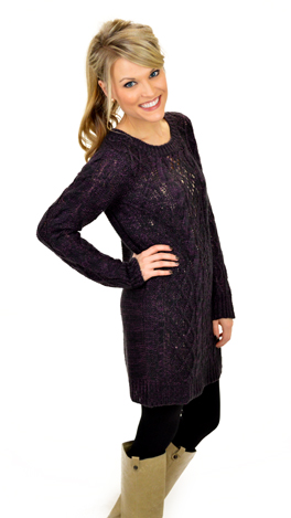 Duty Calls Sweater, Purple