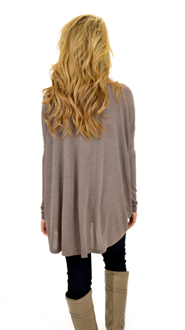 Cozy Folks Tee, Khaki