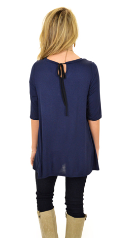 Its a Tie Tee, Navy
