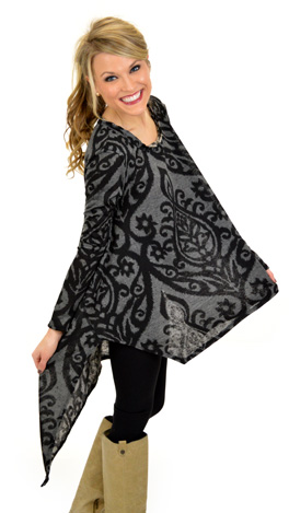 Scroll Tunic, Gray