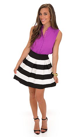 Uptown Chic Skirt, Black