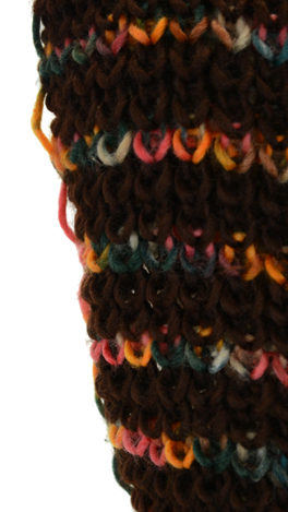 Crochet Infinity Scarf, Brown