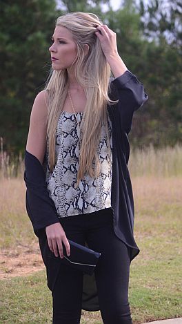 Fast Forward Cardi, Black