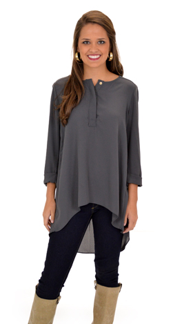 Modern Marvel Tunic, Gray