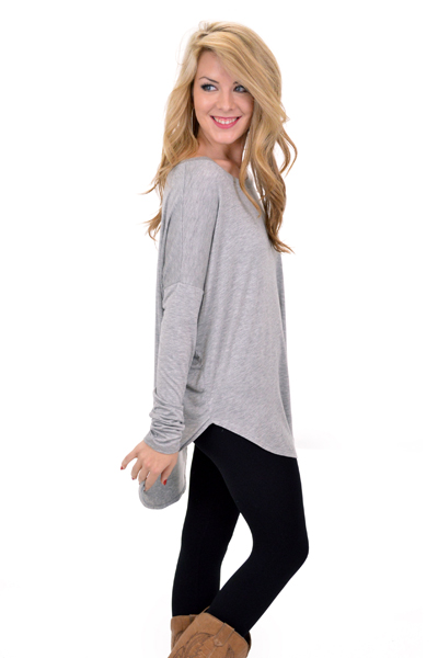 Let Loose Tee, Heather Gray