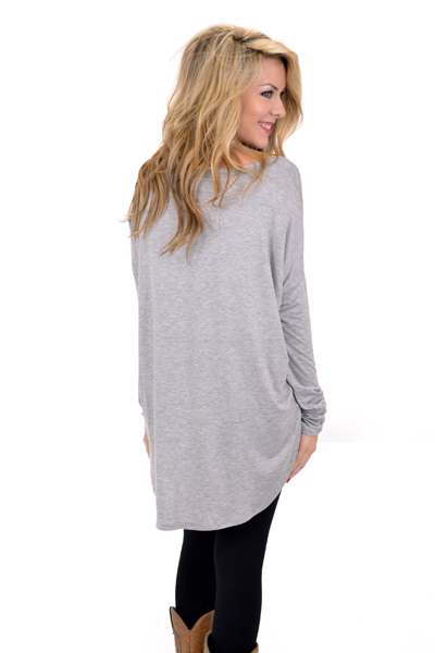 Let Loose Tee, Heather Gray