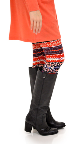 Purple Print Leggings