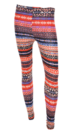 Purple Print Leggings