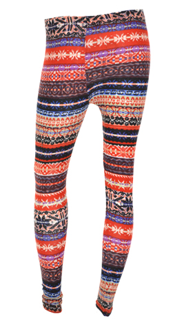 Purple Print Leggings