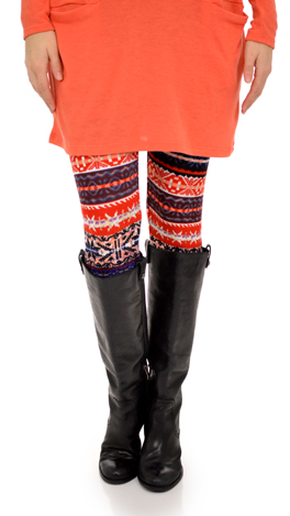 Purple Print Leggings