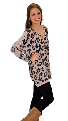 Blotted Leopard top