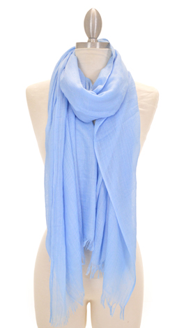 Baby Blue Gauze Scarf