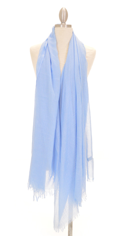 Baby Blue Gauze Scarf