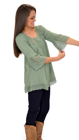 Abbey Tunic, Sage