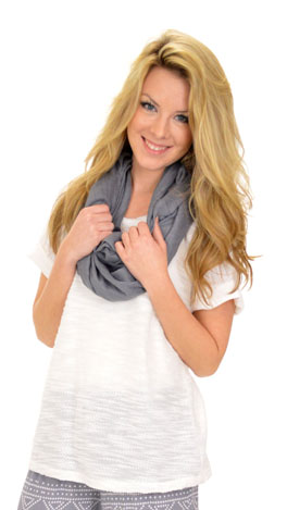 Roll Sleeve Top, White