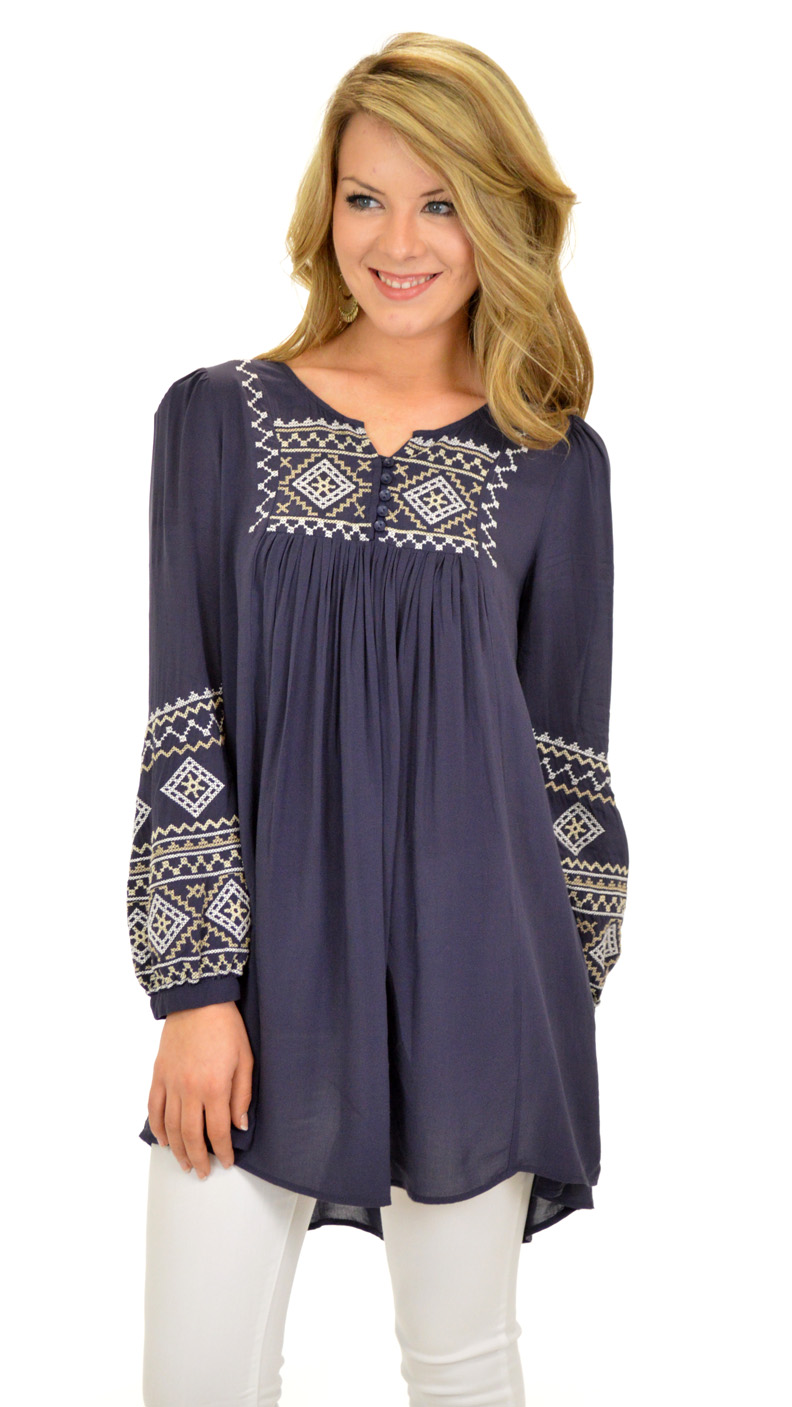 The Bishop Tunic, Navy