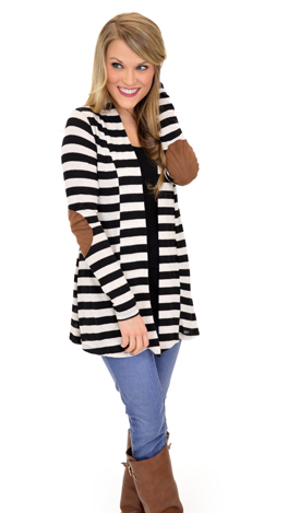 The Perfect Patch Cardigan, Black