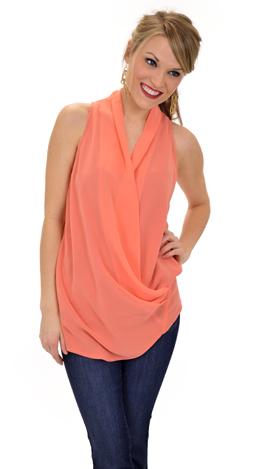 Sweet Escape Top, Coral